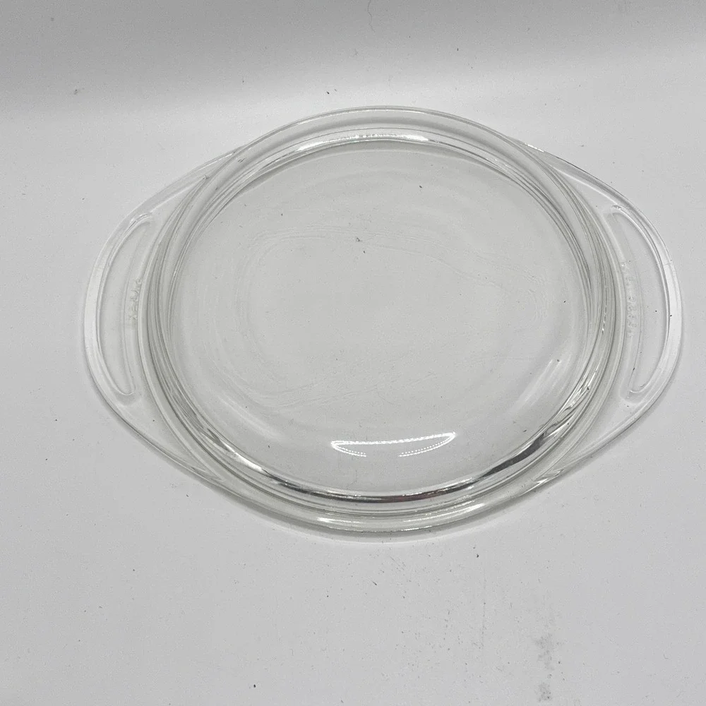 Pyrex Replacement Lid 682-C B-2 Clear Glass Round Casserole Cover with Handles